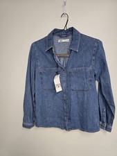 Zara denim blu abbottonato