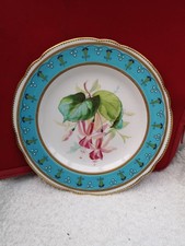 Antique Minton Fuchsia dessert