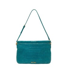 Borsa a tracolla Miu Miu Croco