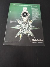 1990 PHILIP WATCH SUB 100 UOMO DONNA ACCIAIO OROLOGIO PUB VINTAGE AD