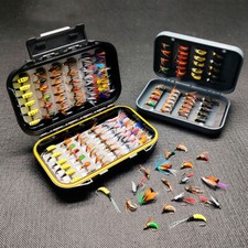 24/40/72pz/scatola stili misti esca pesca a mosca bagnata/secca ninfa scud esca trota