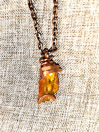 Collana lunga rame con - rame,