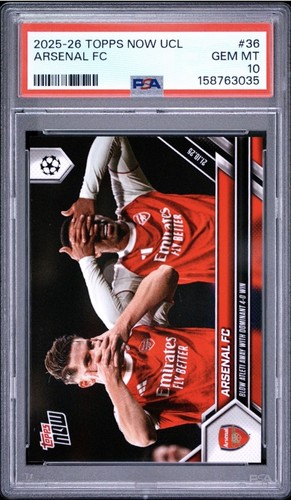 2025 topps now ucl arsenal - ucl,