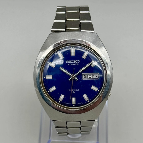 Seiko automatic blu orologio