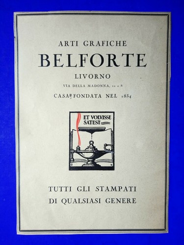 Pubblicità inizio 900 - inizio,