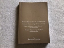 Libretto Jaeger Le Coultre Reverso Classic Medium Large Small Seconds 03.2020