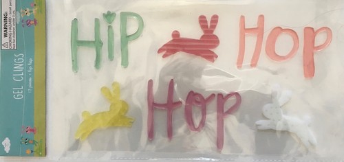 Adesivo gel finestra - hip, hop