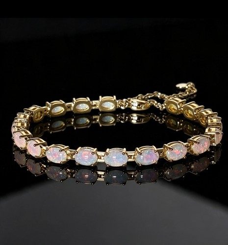 Bracciale con opale in - bracciale,