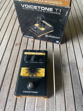 TC-Helicon VoiceTone T1 Pedale Effetti Dinamici Tono Vocale Buone Condizioni