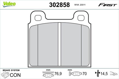 Valeo pastiglie freno set - valeo,