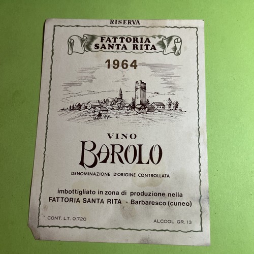 Fattoria santa rita 1964 vino - 1964,