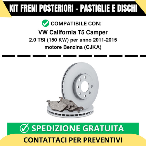 Kit freni posteriori - kit,