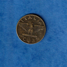 Italy  5 Centesimi Coin Victor
