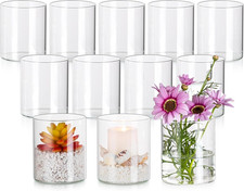 12 Vasi in Vetro Da 10 Cm