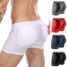 Boxer In Rete Imbottiti Da Uomo Slip Sexy Push Up Per Rinforzare I Glutei ☆