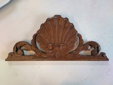 Cimasa In Legno Intagliata Conchiglia Cm 26x60