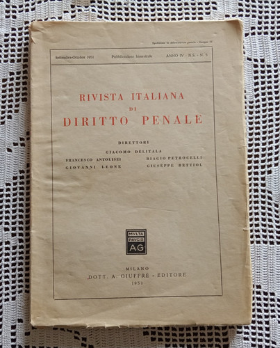 Rivista italiana diritto - rivista, di