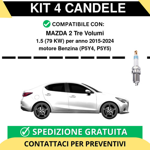 Kit candele per mazda - 4, tre