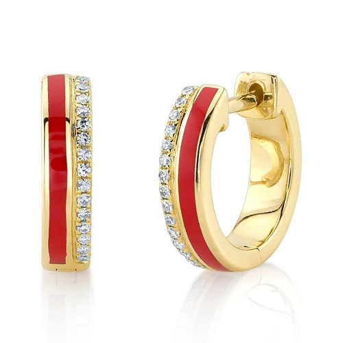 Diamante rosso smalto stretto - rosso,