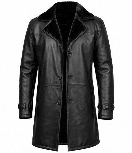 Cappotto uomo pelle - , nero