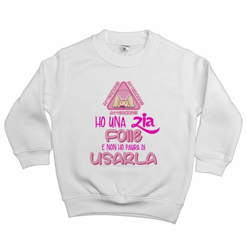 Felpa bambina attenzione - , ho