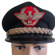 GENERALE BERRETTO NERO ANNI 60 ESERCITO ITALIANO NO WWII