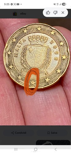 Moneta centesimi di - moneta, euro