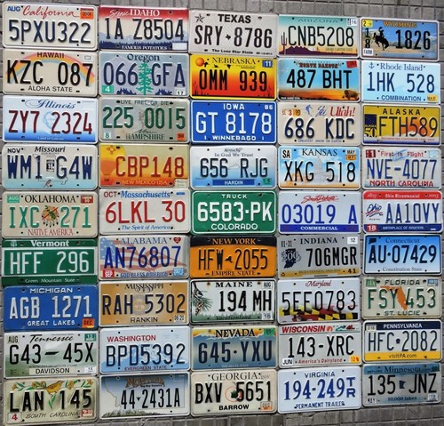 Lotto targhe auto americane - lotto,