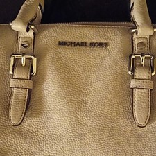 Michael Kors Beige Pebbled