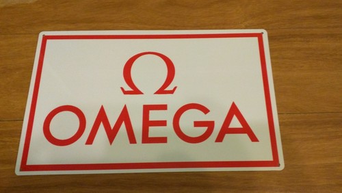Omega insegna metallo stile - insegna,