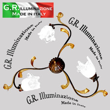 PLAFONIERA IN FERRO BATTUTO 3