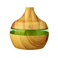 Diffusore Elettrico di Aromi Essenziali Umidificatore Aria Ambiente Grani Legno Ultrasuoni