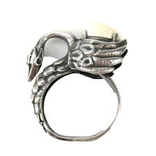 Bellissimo anello in argento sterling 925 CIGNO vintage silver swan RG56