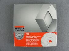 100 Pz DISCHI Diagramma per TACHIGRAFO Tachimetro RENAULT TRUCK Originale Camion