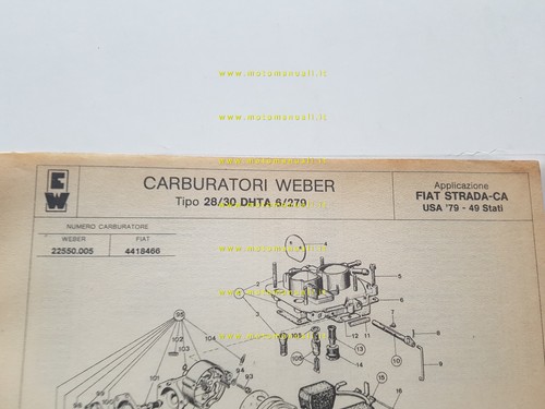 Weber carburatore dhta - weber,