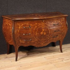 Grande comò stile antico Luigi XV credenza mobile intarsiato XX secolo