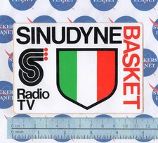 ADESIVO VINTAGE STICKER AUTOCOLLANT AUFKLEBER SINUDYNE BASKET RADIO TV