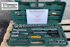 VALIGIA SET CHIAVI A BUSSOLA 1/2" 1/4" 60 pezzi CON CRICCHETTO professionale