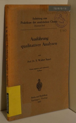 Praktikum der qualitativen - 1.,