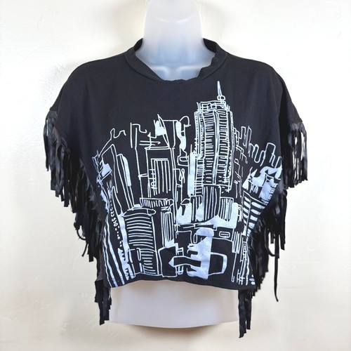 Vintage y2k fringe crop top - fringe,