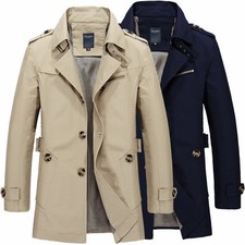 Cappotto trench uomo slim