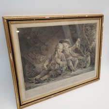 Antica acquaforte incorniciata