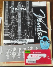 rare fender manuals hang tags