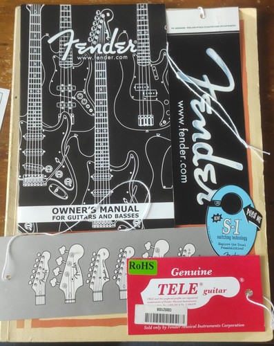 Rare fender manuals - rare,