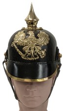 Pickelhaube Prussiano in Cuoio