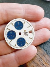 RAYMOND WEIL Quadrante Dial Valjoux 7750 Chronograph Blue Cream Water Damaged