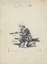 PINI SEGNA 1950 Originale china b/n - PENNA BIANCA ed. BIANCONI 04)