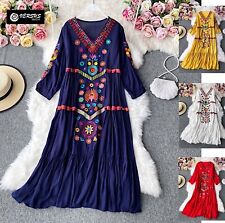 Caftano Vestito Ricamato Kaftan Donna Woman Dress Copricostume KAFT001D