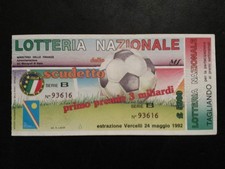 BIGLIETTO LOTTERIA  NAZIONALE