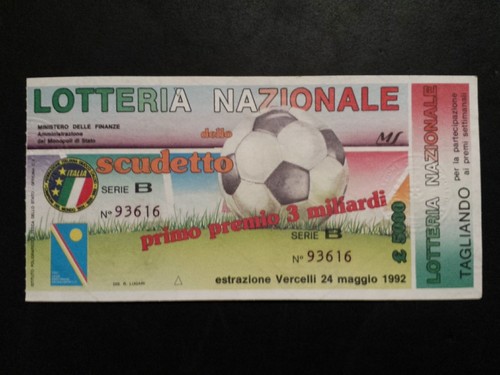 Biglietto lotteria nazionale - ,